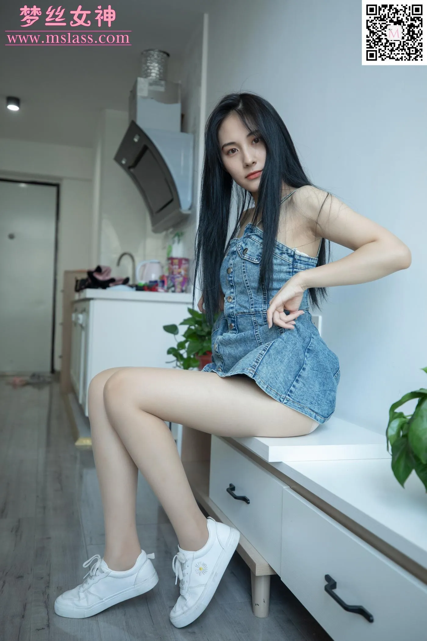 [MSLASS梦丝女神] 2020.06.27 NO.116 小允儿 牛仔连衣裙 [62P]插图